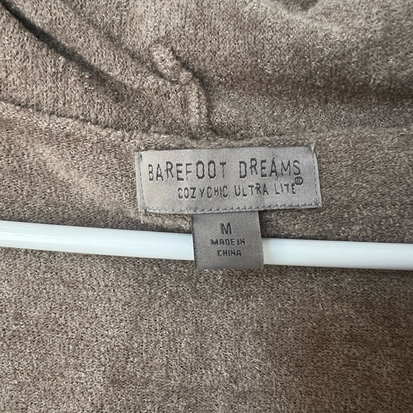 Barefoot Dreams CozyChic Ultra Lite Open Front Cardigan Taupe - Picture 3 of 4